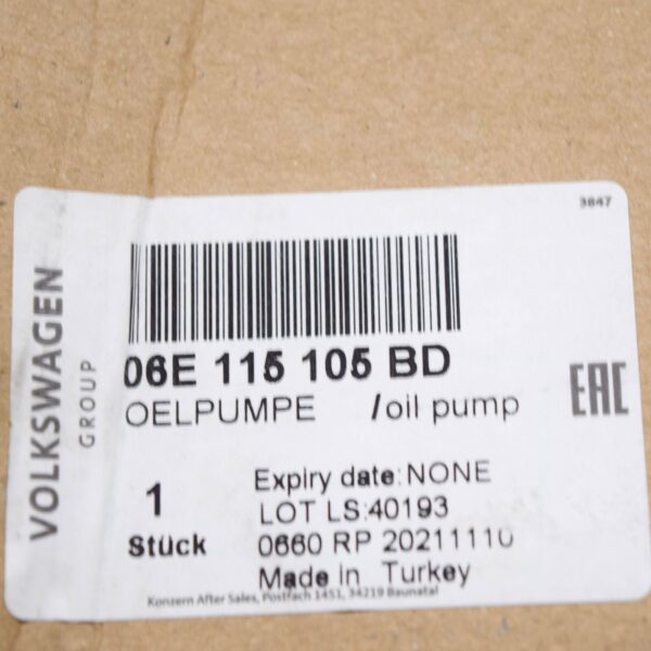NEW AUDI Q7 4L ENGINE OIL PUMP 06E115105BD - Image 7