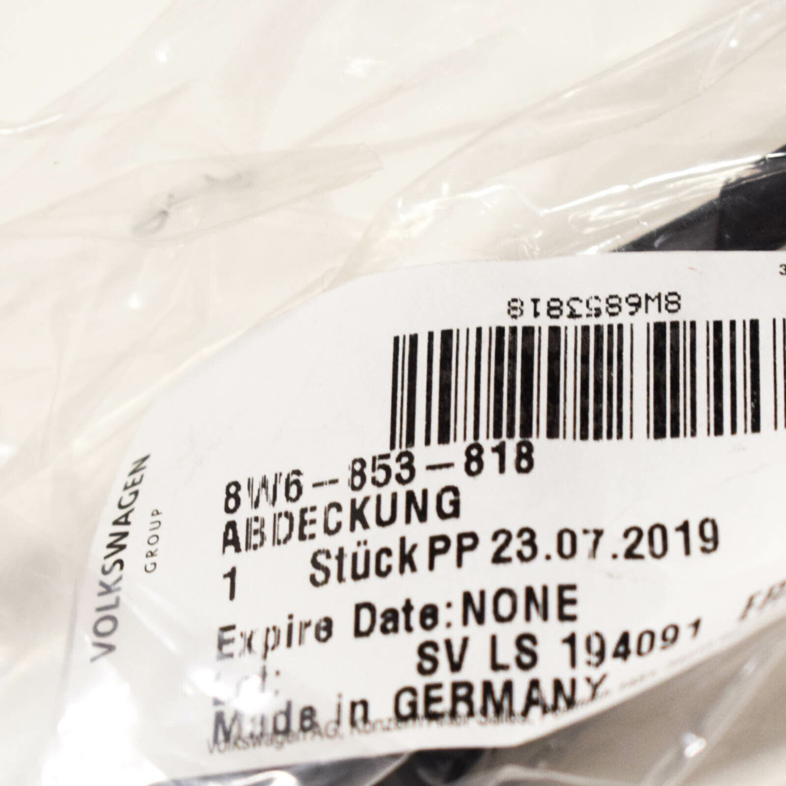 NEW AUDI A5 8W6 REAR RIGHT WHEEL COVER 8W6853818 ORIGINAL 5 NEW AUDI A5 8W6 REAR RIGHT WHEEL COVER 8W6853818 ORIGINAL - Image 5