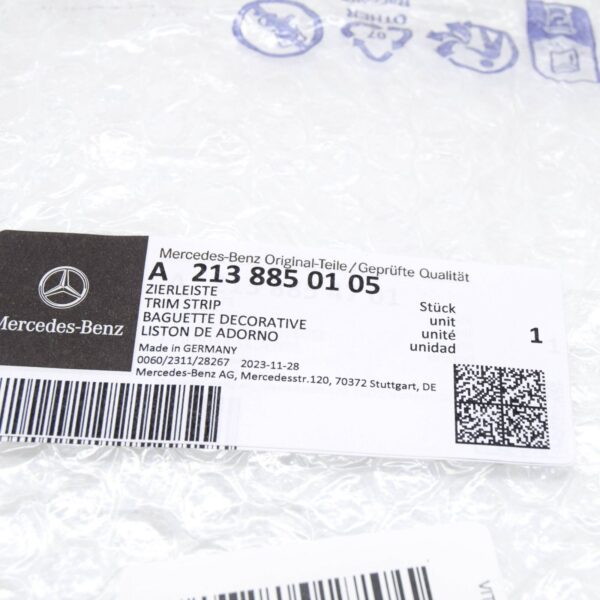 NEW MERCEDES-BENZ E W213 AMG FRONT LEFT BUMPER SPOILER TRIM A2138850105 ORIGINAL - Image 5