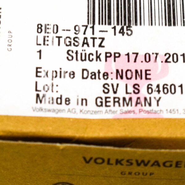 NEW AUDI A4 8E B6 REAR NUMBER PLATE LIGHT WIRING HARNESS 8E0971145 - Image 7