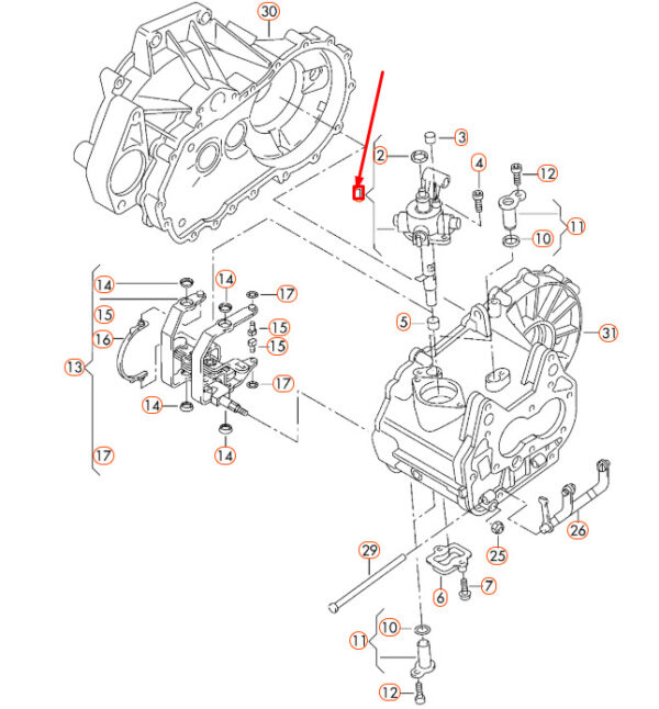 NEW AUDI A3 8V GEARSHIFT SWITCH UNIT 0AF301230J ORIGINAL - Image 5