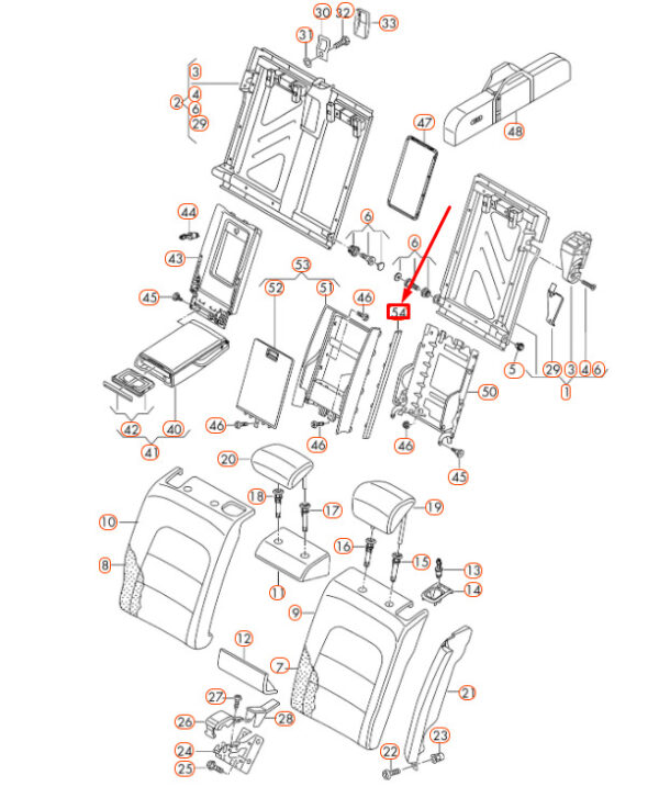 NEW AUDI A4 B8 REAR SEAT SIDE THROUGH-LOAD TRIM 8K0885943A4PK - Image 8