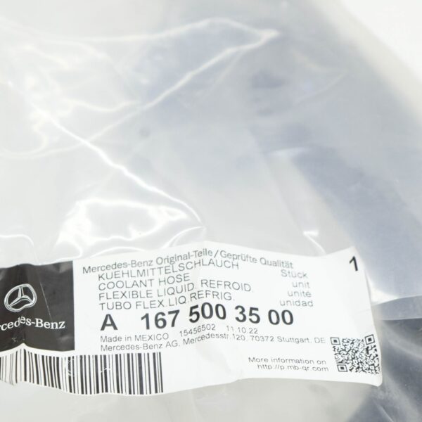 NEW MERCEDES-BENZ GLE W167 RIGHT SIDE WATER RADIATOR HOSE A1675003500 ORIGINAL - Image 6