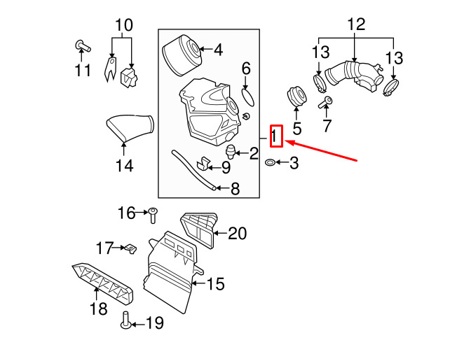 NEW AUDI A5 SPORTBACK 8TA AIR FILTER BOX 8K0133837CA ORIGINAL 6 NEW AUDI A5 SPORTBACK 8TA AIR FILTER BOX 8K0133837CA ORIGINAL - Image 6