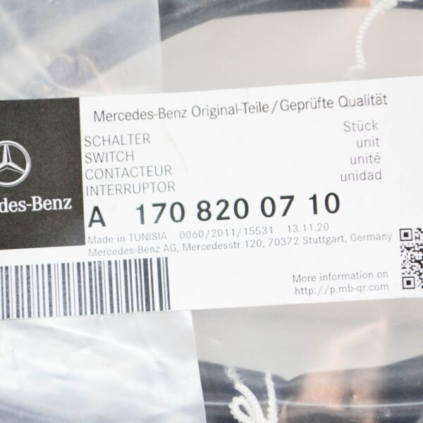 NEW MERCEDES-BENZ SLK R170 ROOF ROTARY TUMBLER FRONT SWITCH A1708200710 ORIGINAL - Image 6