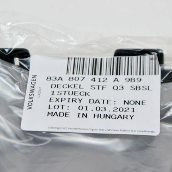 NEW AUDI Q3 SQ3 F3 FRONT BUMPER LOWER PDC SENSOR CAP 83A807412A9B9 ORIGINAL - Image 5