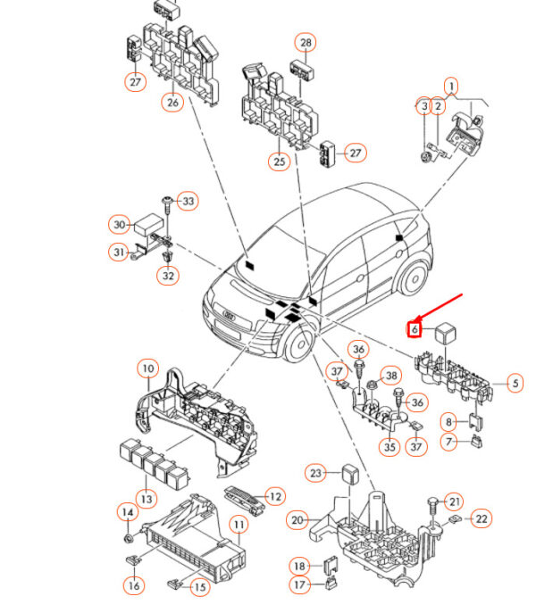 NEW AUDI A2 8Z GLOW PLUG CONTACT CLOSE RELAY 8A0951253 - Image 8