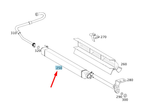 NEW MERCEDES-BENZ E W211 AMG TRANSMISSION OIL COOLER A2115010201 ORIGINAL - Image 6