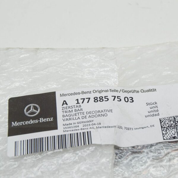 NEW MERCEDES-BENZ A W177 FRONT LEFT LOWER BUMPER MOLDING A1778857503 ORIGINAL - Image 6