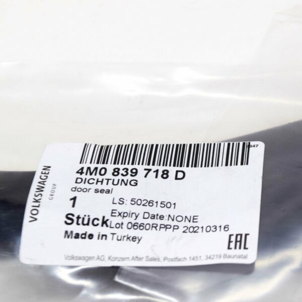 NEW AUDI Q7 4M REAR RIGHT DOOR OUTER SEAL 4M0839718D - Image 8