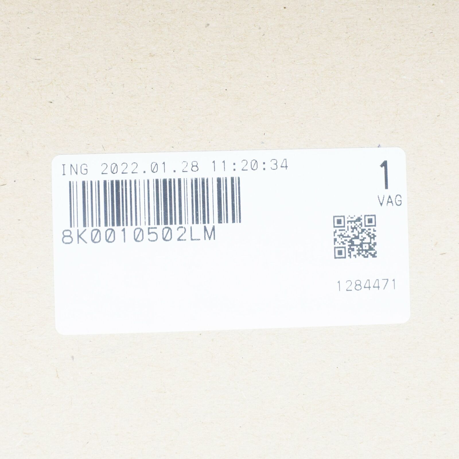 NEW AUDI A4 B8 TYRE PRESSURE DATA PLATE 8K0010502LM ORIGINAL 6 NEW AUDI A4 B8 TYRE PRESSURE DATA PLATE 8K0010502LM ORIGINAL - Image 6