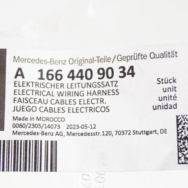 NEW MERCEDES-BENZ GL-CLASS X166 REAR BUMPER CABLE HARNESS A1664409034 ORIGINAL - Image 6
