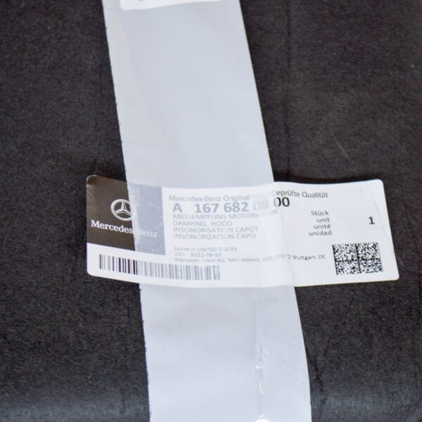 NEW MERCEDES-BENZ GLE W167 ENGINE HOOD DAMPING PANEL TRIM A1676820800 ORIGINAL - Image 6