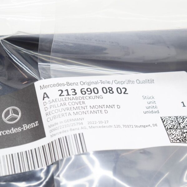NEW MERCEDES-BENZ E W213 TRUNK LINING D-PILLAR COVER RIGHT A2136900802 ORIGINAL - Image 6