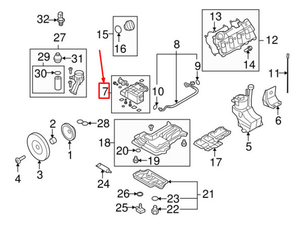 NEW AUDI R8 SPYDER ENGINE OIL PUMP 079115103AA ORIGINAL - Image 6