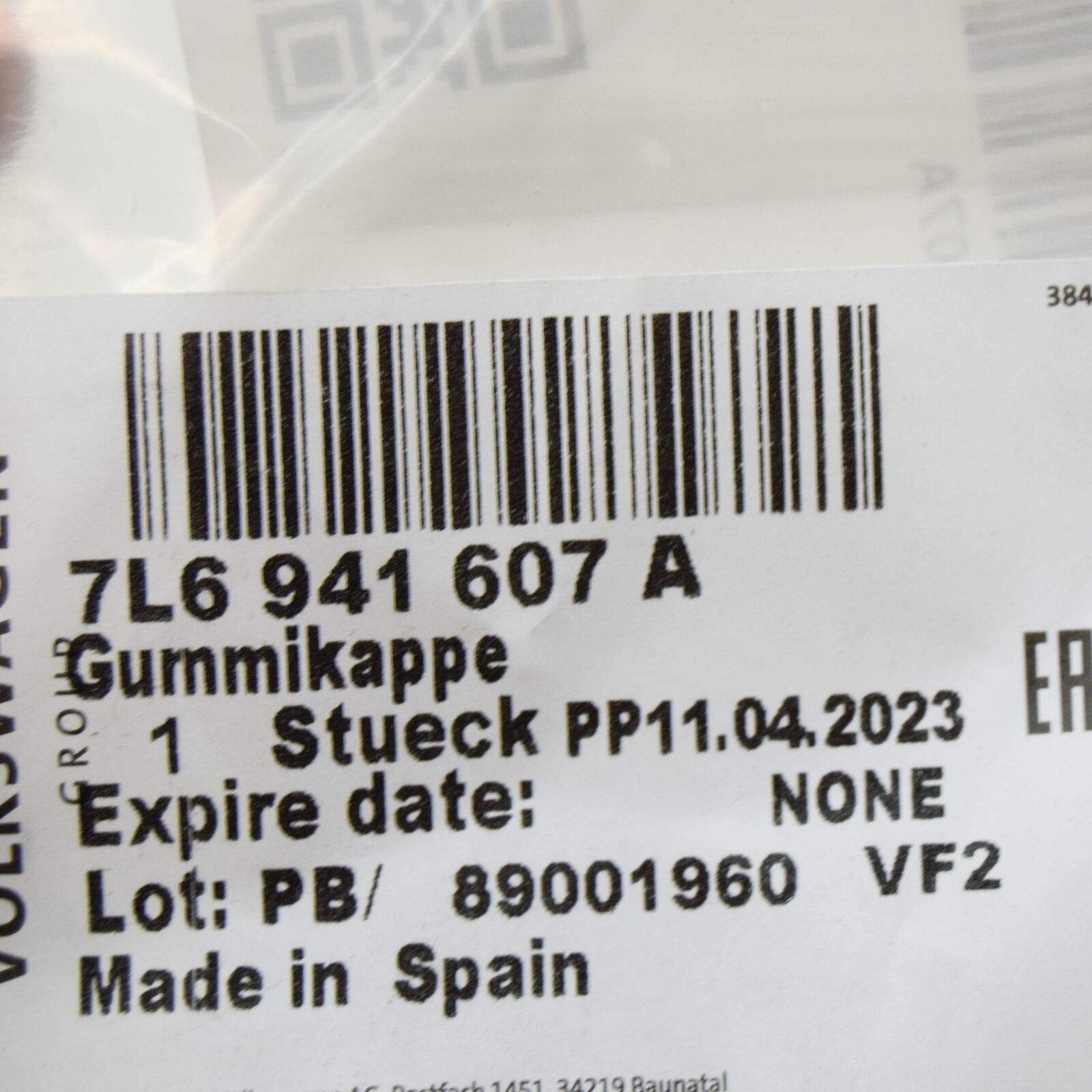 NEW AUDI A5 8T3 FRONT HEADLIGHT COVER CAP 7L6941607A ORIGINAL 6 NEW AUDI A5 8T3 FRONT HEADLIGHT COVER CAP 7L6941607A ORIGINAL - Image 6