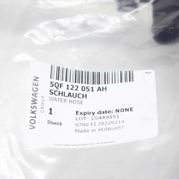NEW VOLKSWAGEN TIGUAN AD1 COOLANT HOSE WITH RELEASE COUPLING 5QF122051AH - Image 8