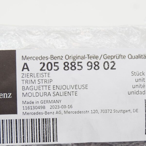 MERCEDES-BENZ C W205 Rear Left Bumper Strip A2058859802 ORIGINAL - Image 6