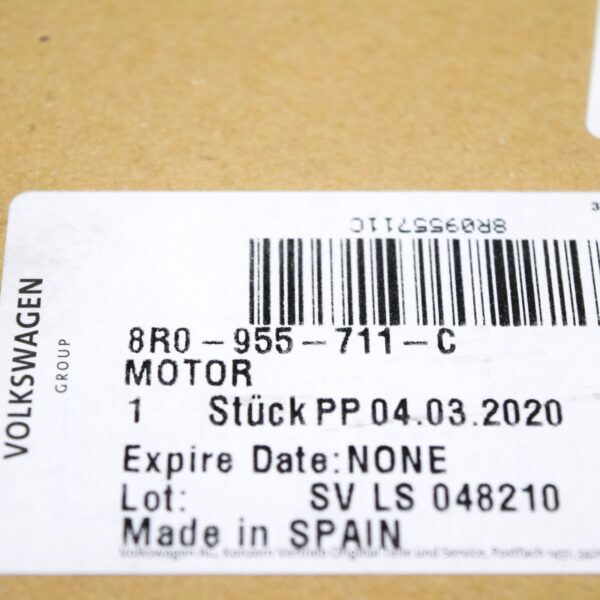 NEW AUDI Q5 8R REAR WIPER MOTOR 8R0955711C ORIGINAL - Image 6