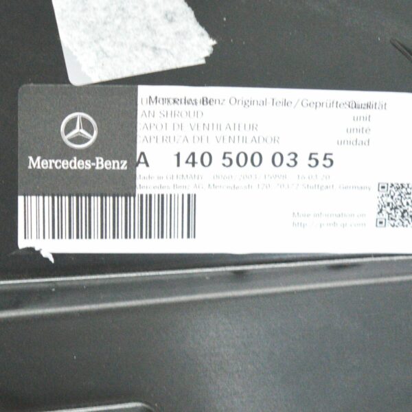 NEW MERCEDES-BENZ S W140 FAN SHROUD A1405000355 ORIGINAL - Image 6