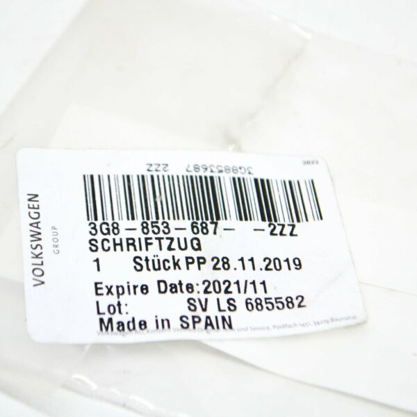NEW VOLKSWAGEN ARTEON 3H7 REAR TAILGATE BOOTLID BADGE 3G88536872ZZ - Image 8