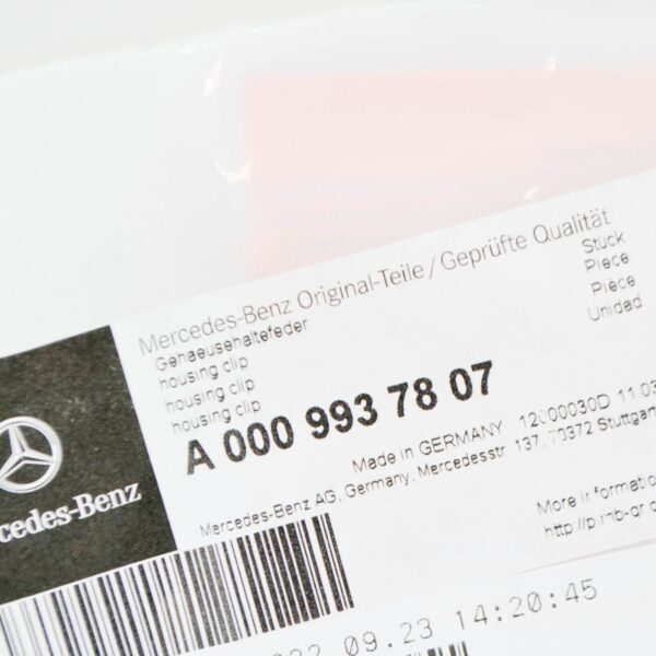 NEW MERCEDES-BENZ C W205 REAR BRAKE PAD SPRING CLIP A0009937807 ORIGINAL - Image 6