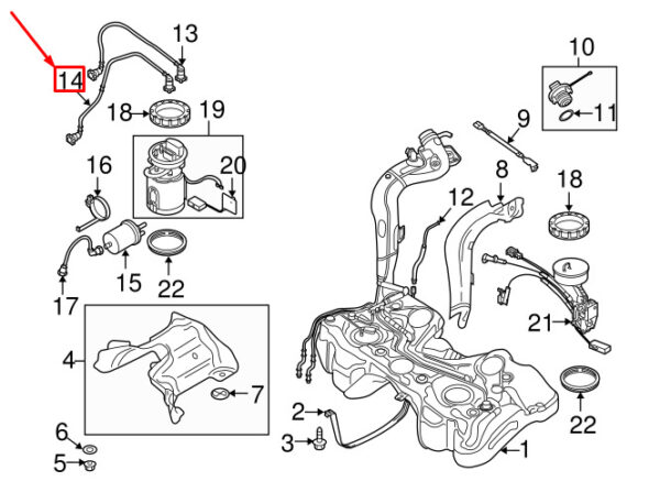 NEW AUDI A3 SPORTBACK 8P FUEL RETURN LINE 1K0201294J - Image 8