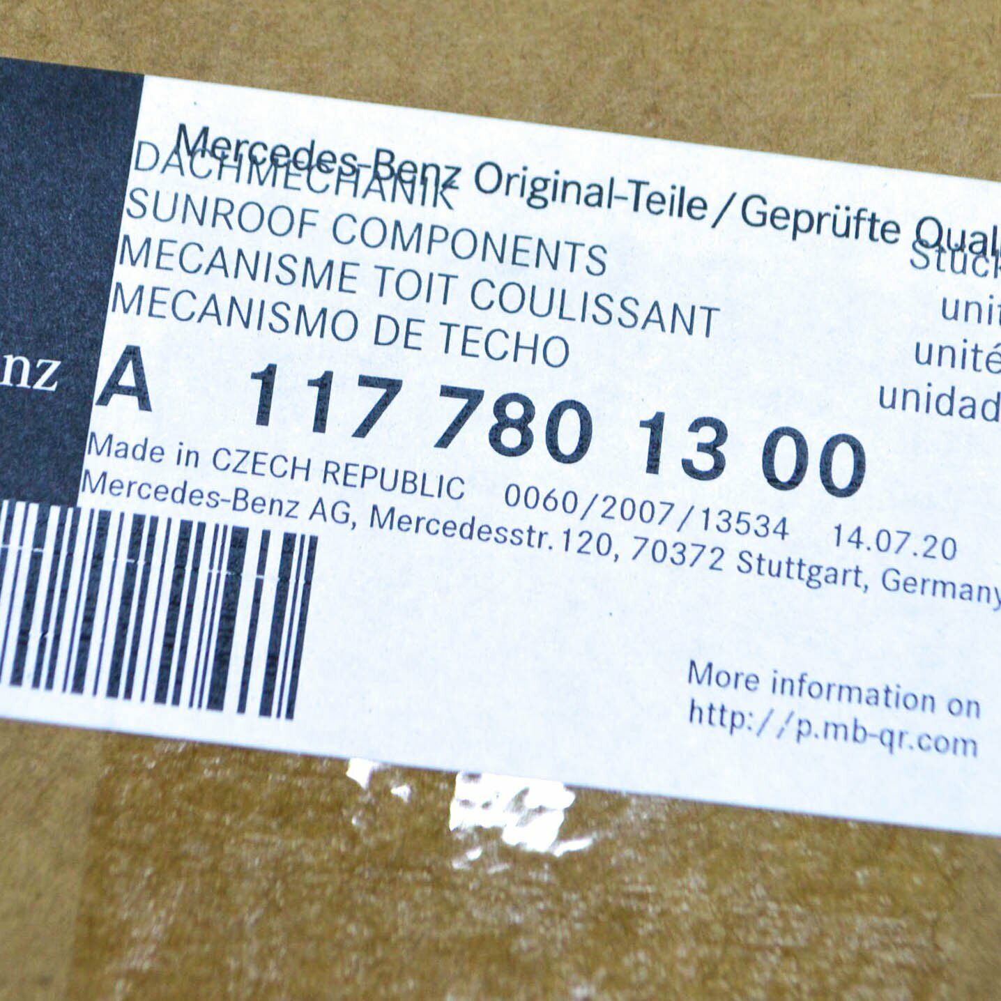 NEW MERCEDES-BENZ CLA C117 LEFT SLIDING ROOF MECHANICS A1177801300 ORIGINAL 6 NEW MERCEDES-BENZ CLA C117 LEFT SLIDING ROOF MECHANICS A1177801300 ORIGINAL - Image 6