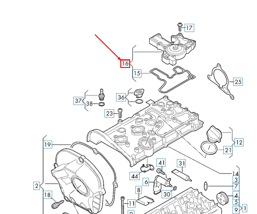 NEW AUDI A4 B8 OIL SEPARATOR 06H103495AK 8 NEW AUDI A4 B8 OIL SEPARATOR 06H103495AK - Image 8