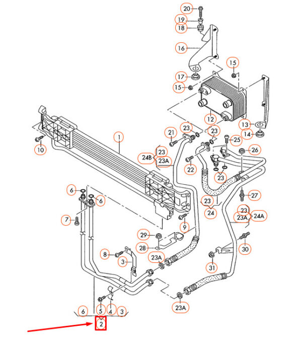 NEW VOLKSWAGEN PASSAT 3C B6 OIL PRESSURE LINE 3C0317801C - Image 8