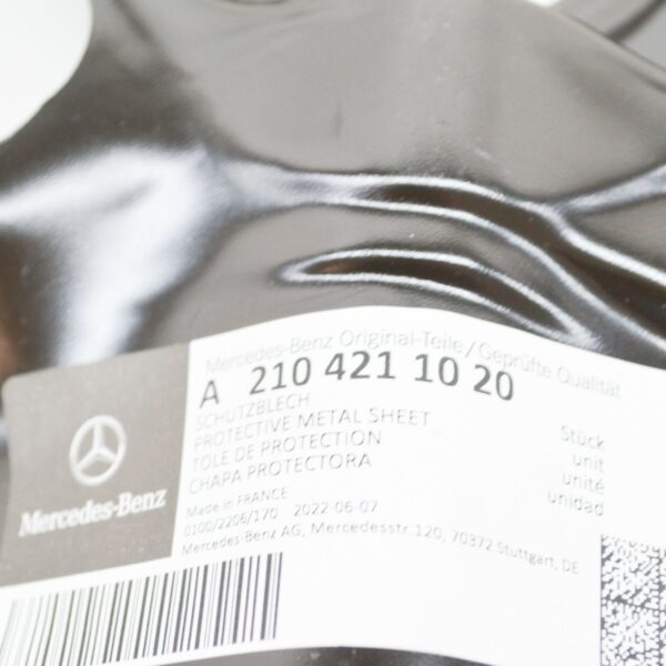 NEW MB SLK R170 FRONT LEFT WHEEL BRAKE PROTECTIVE PLATE A2104211020 ORIGINAL - Image 6