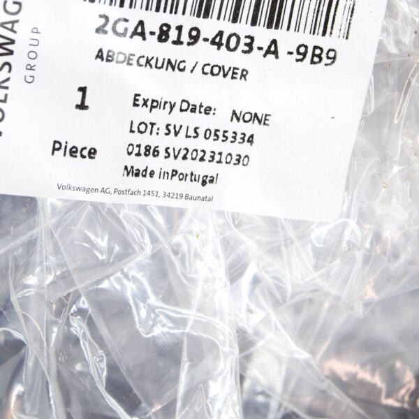 NEW VOLKSWAGEN T-ROC A11 LEFT WATER BOX COVER LHD 2GA819403A9B9 ORIGINAL - Image 6