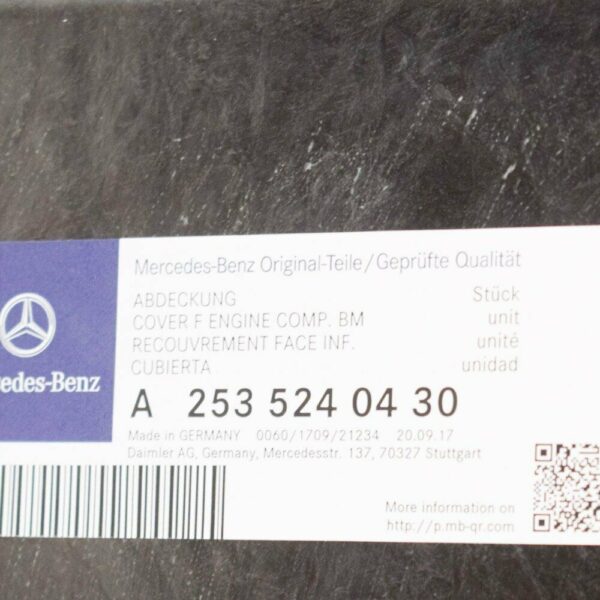 NEW MB GLC C253 REAR ENGINE COMPARTMENT BOTTOM COVER A2535240430 ORIGINAL - Image 6