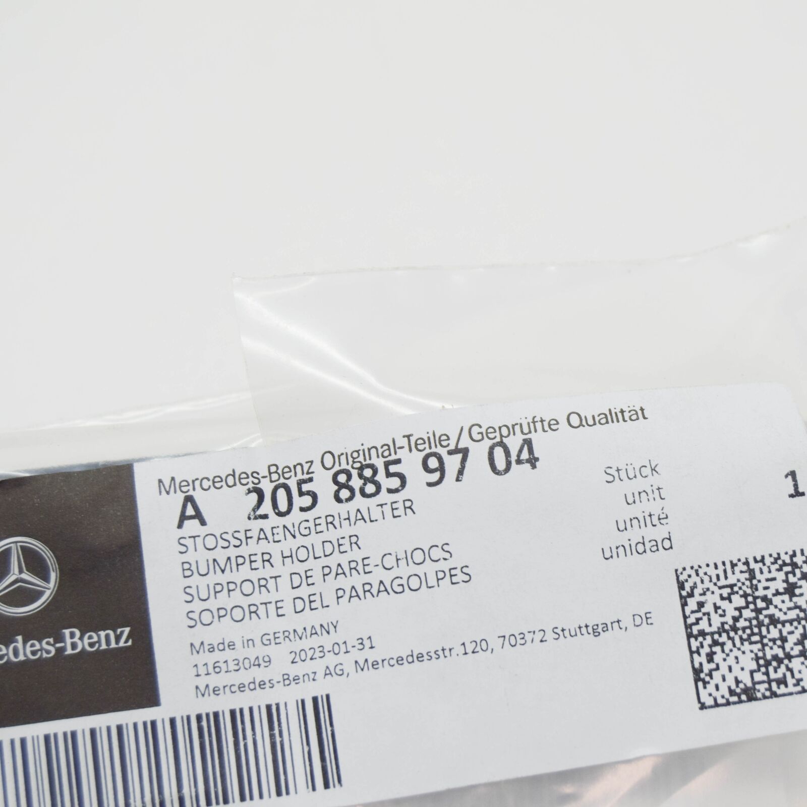 NEW MERCEDES-BENZ C W205 FRONT LEFT BUMPER BRACKET A2058859704 ORIGINAL 6 NEW MERCEDES-BENZ C W205 FRONT LEFT BUMPER BRACKET A2058859704 ORIGINAL - Image 6