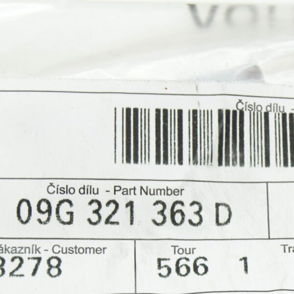 NEW VOLKSWAGEN PASSAT CC DRAIN PLUG PIPE 09G321363D ORIGINAL - Image 6