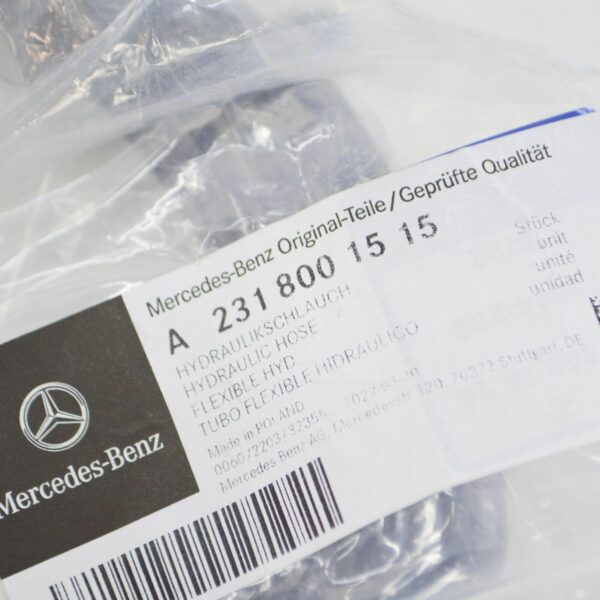 NEW MERCEDES-BENZ SL R231 FRONT LEFT ROOF HYDRAULIC HOSE A2318001515 ORIGINAL - Image 6