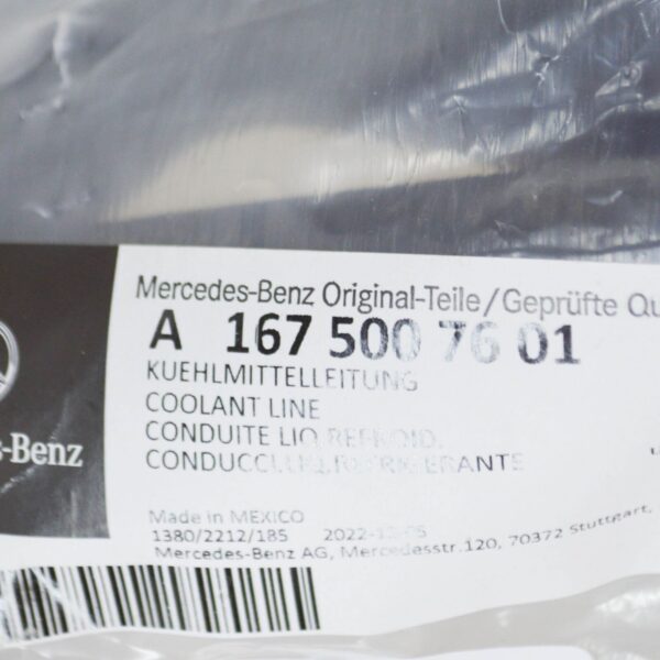 NEW MB GLE W167 SWITCHOVER VALVE TO WATER PUMP COOLANT LINER A1675007601 - Image 6
