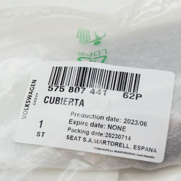NEW SEAT ATECA KH7 REAR BUMPER TOW EYE COVER 57580744162P ORIGINAL - Image 6
