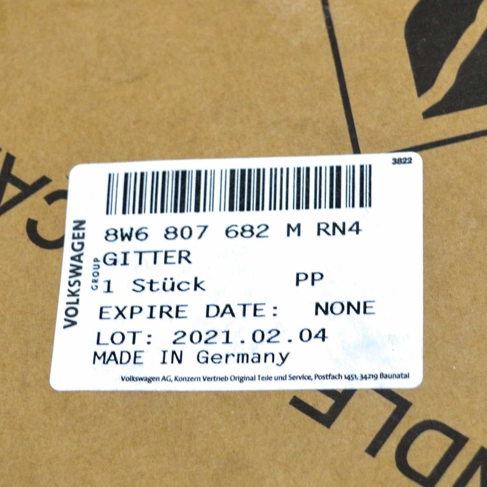 NEW AUDI A5 8W6 S5 FRONT RIGHT BUMPER GRILLE 8W6807682MRN4 8 NEW AUDI A5 8W6 S5 FRONT RIGHT BUMPER GRILLE 8W6807682MRN4 - Image 8