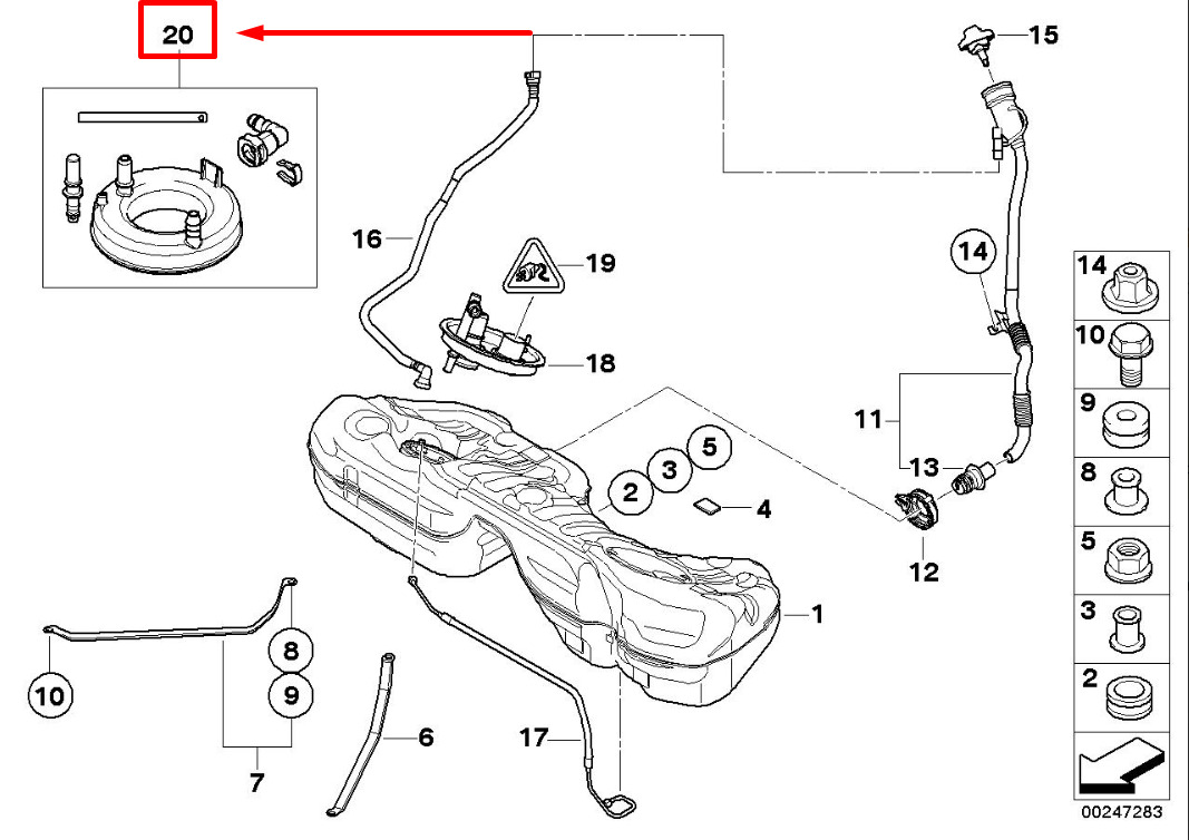 NEW BMW 3 E90 FUEL PUMP QUICK CONNECTOR REPAIR KIT 16117301984 7301984 ORIGINAL 6 NEW BMW 3 E90 FUEL PUMP QUICK CONNECTOR REPAIR KIT 16117301984 7301984 ORIGINAL - Image 6