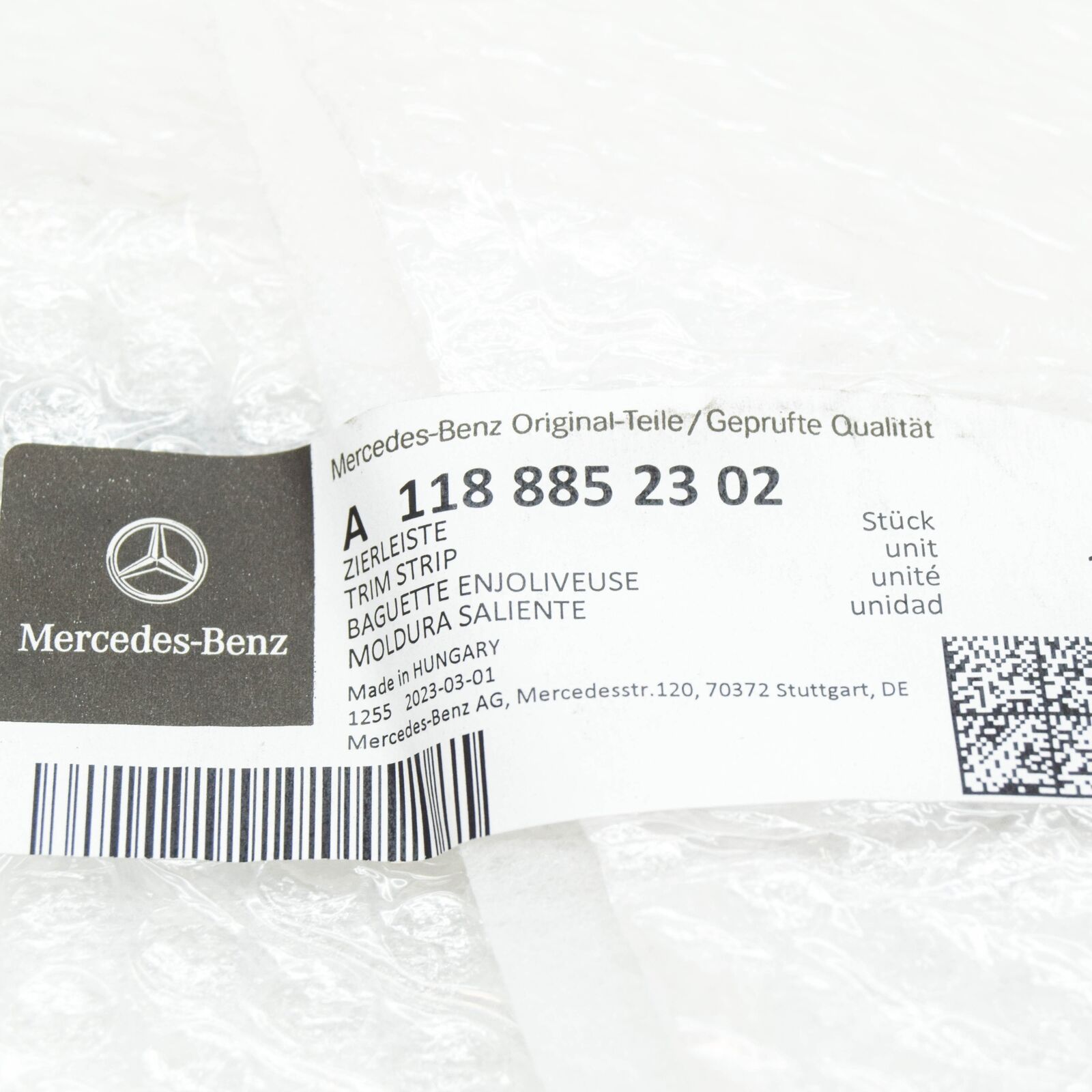 NEW MERCEDES-BENZ CLA COUPE C118 REAR LEFT STRIP TRIM A1188852302 ORIGINAL 6 NEW MERCEDES-BENZ CLA COUPE C118 REAR LEFT STRIP TRIM A1188852302 ORIGINAL - Image 6