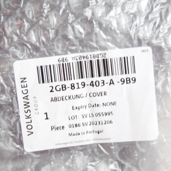 NEW VOLKSWAGEN T-ROC A11 LEFT WATER BOX COVER RHD 2GB819403A9B9 ORIGINAL - Image 6