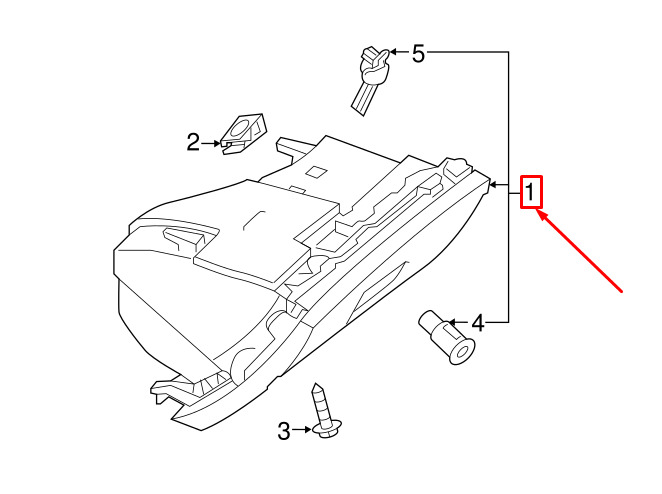 NEW MERCEDES-BENZ CLA COUPE C117 GLOVE BOX A11768042009H68 ORIGINAL 6 NEW MERCEDES-BENZ CLA COUPE C117 GLOVE BOX A11768042009H68 ORIGINAL - Image 6