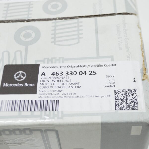 NEW MERCEDES-BENZ G W463 FRONT WHEEL HUB A4633300425 ORIGINAL - Image 6