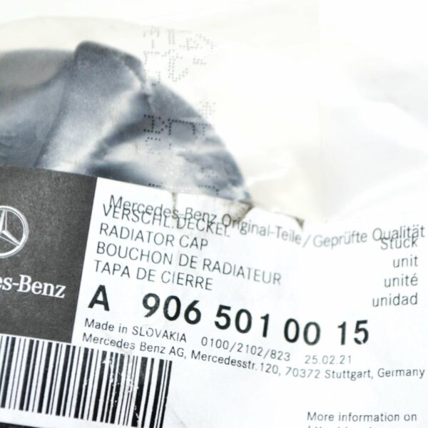 NEW MERCEDES BENZ VITO W639 RADIATOR CAP A9065010015 ORIGINAL - Image 6