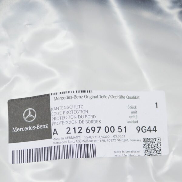 NEW MERCEDES-BENZ E W212 FRONT DOOR EDGE PROTECTION A21269700519G44 ORIGINAL - Image 6