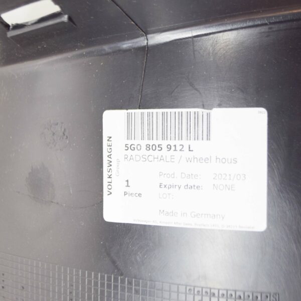 NEW VOLKSWAGEN GOLF MK7 FRONT RIGHT ARCH GUARD FRONT END 5G0805912L - Image 8