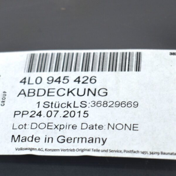NEW AUDI Q7 4L TAIL LIGHT REAR COVER CAP RIGHT 4L0945426 ORIGINAL - Image 6