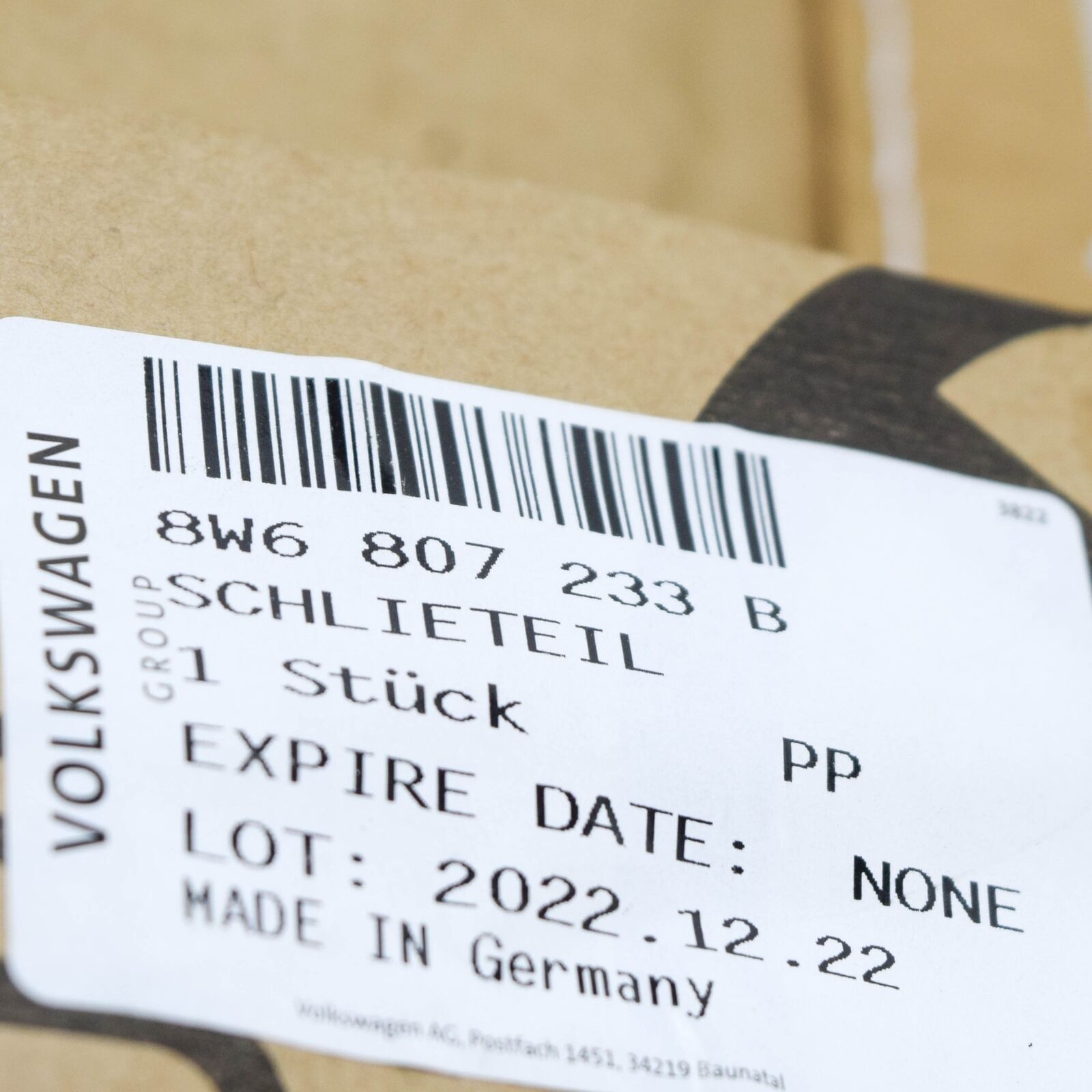 NEW AUDI A5 SPORTBACK F5 FRONT GRILLE CLOSING ELEMENT 8W6807233B ORIGINAL 6 NEW AUDI A5 SPORTBACK F5 FRONT GRILLE CLOSING ELEMENT 8W6807233B ORIGINAL - Image 6