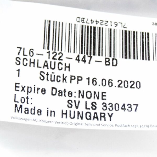 NEW AUDI Q7 4L COOLANT PIPE HOSE 7L6122447BD 2015 - Image 8